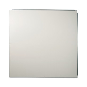 White acrylic flat panel, sleek design, ideal for modern furniture or cabinetry.