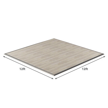 12ft x 12ft light oak vinyl flooring, durable, ideal for modern home interiors.