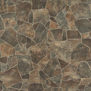 Textured stone wall mural featuring earthy brown and gray tones, ideal for home decor or accent walls.