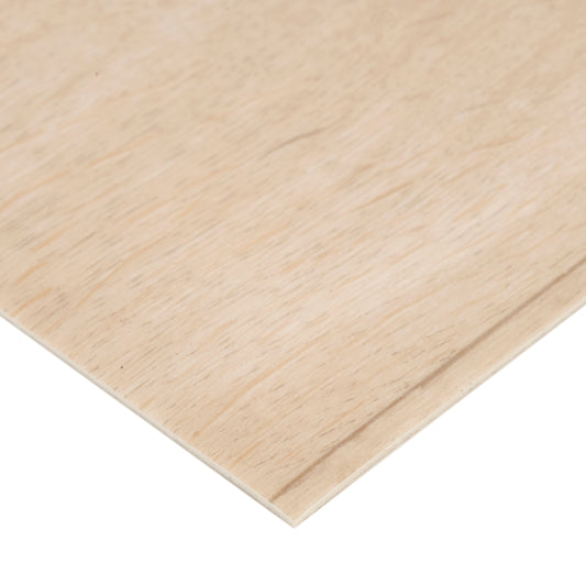 Lightweight natural plywood sheet, ideal for crafting and woodworking projects.