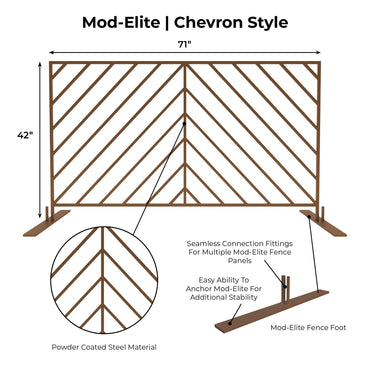 Mod-Elite Foot Connector | Brown