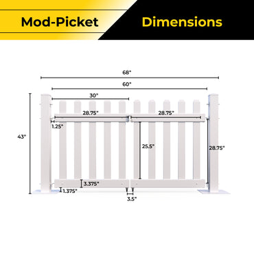 Mod-Picket Gate Panel