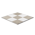 Wooden chessboard with alternating white and light wood squares, perfect for elegant game nights.