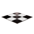Classic black and white checkerboard game board, durable surface for endless hours of strategy fun.