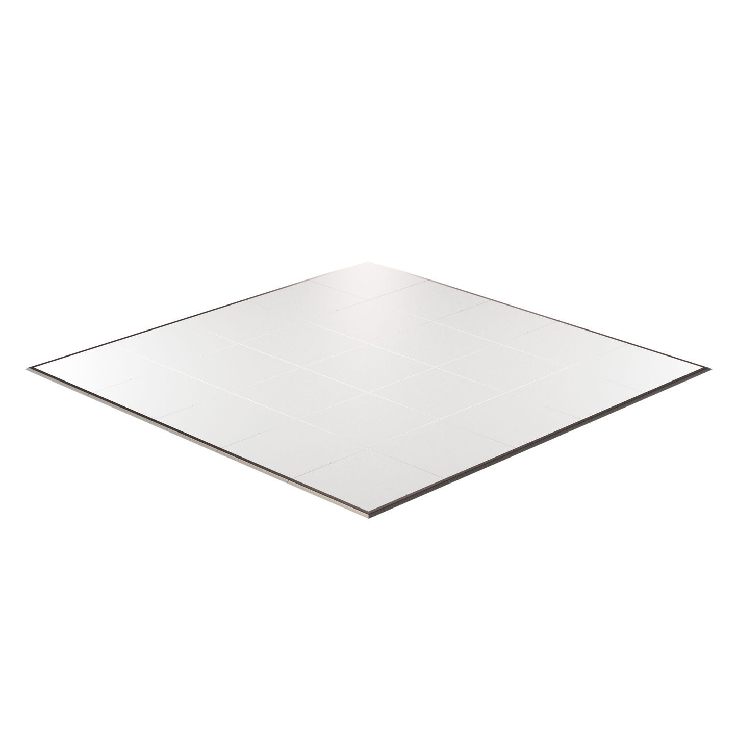 White square floor tile, modern design, durable material, perfect for home or commercial use.