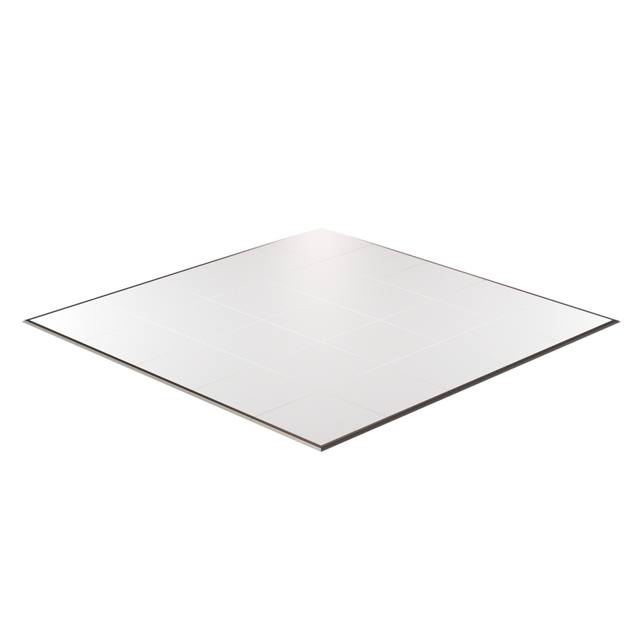 White square floor tile, modern design, durable material, perfect for home or commercial use.