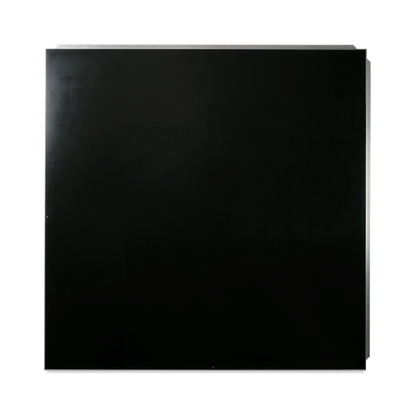 Sleek black storage cabinet with a modern design, perfect for organized living spaces.