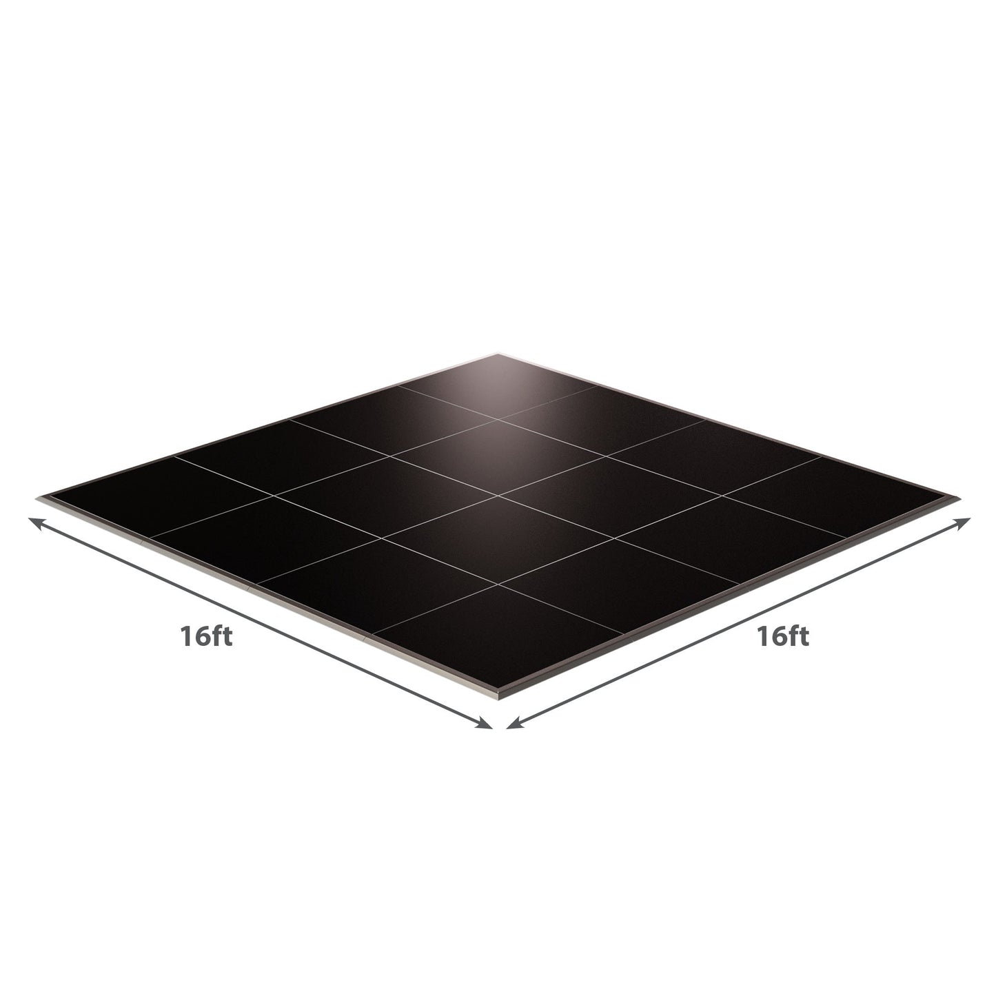 16ft black solar panel with multiple cells for efficient energy conversion