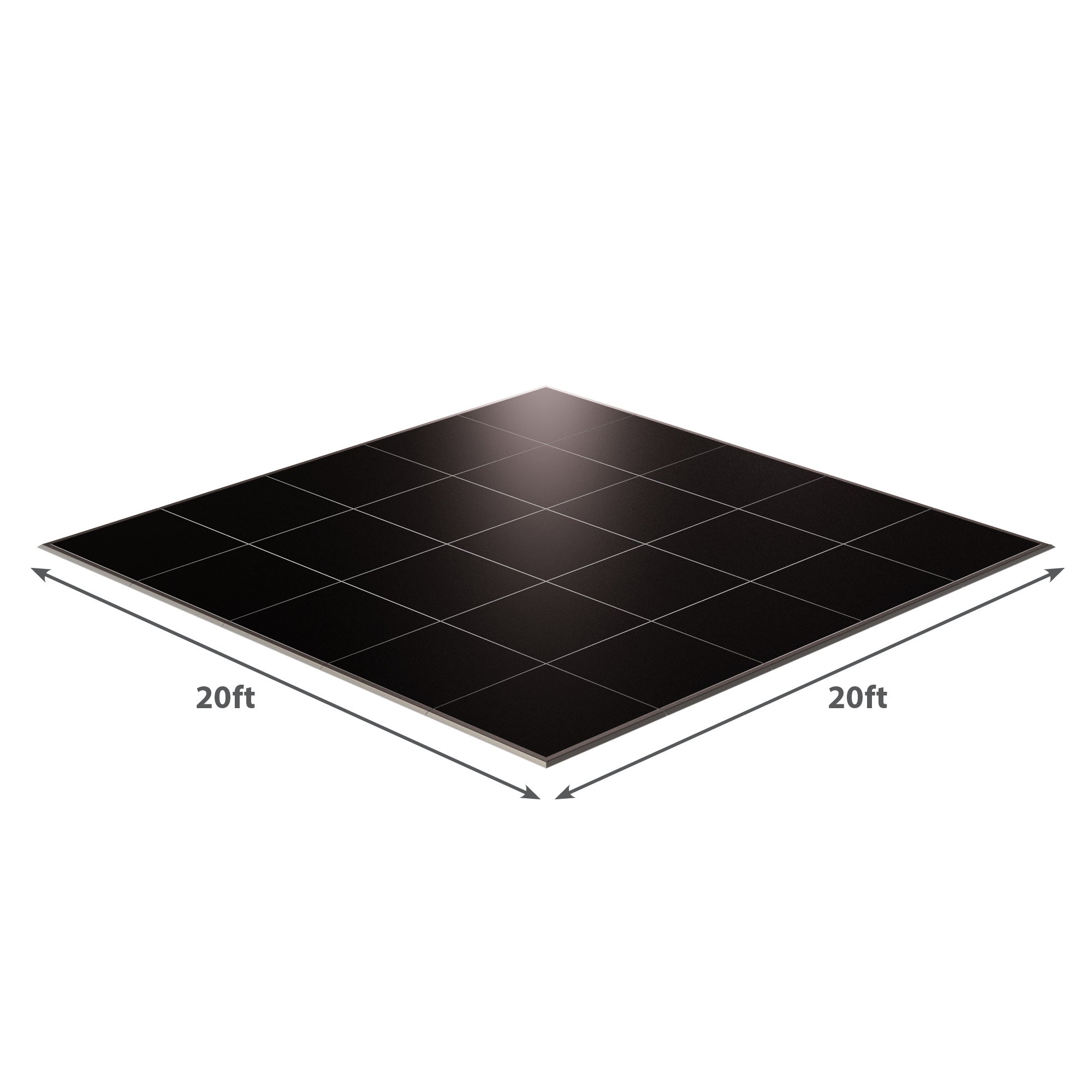 20ft black solar panel with a sleek design and high-efficiency cells ideal for renewable energy projects.