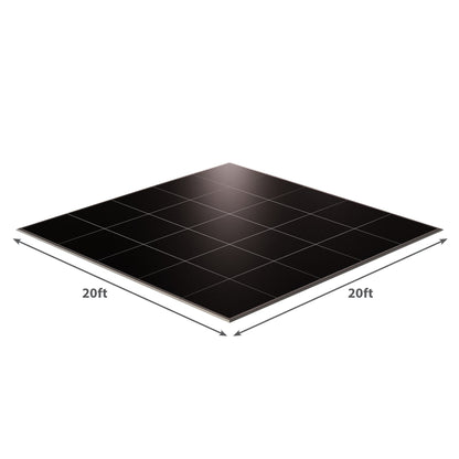 20ft black solar panel with a sleek design and high-efficiency cells ideal for renewable energy projects.