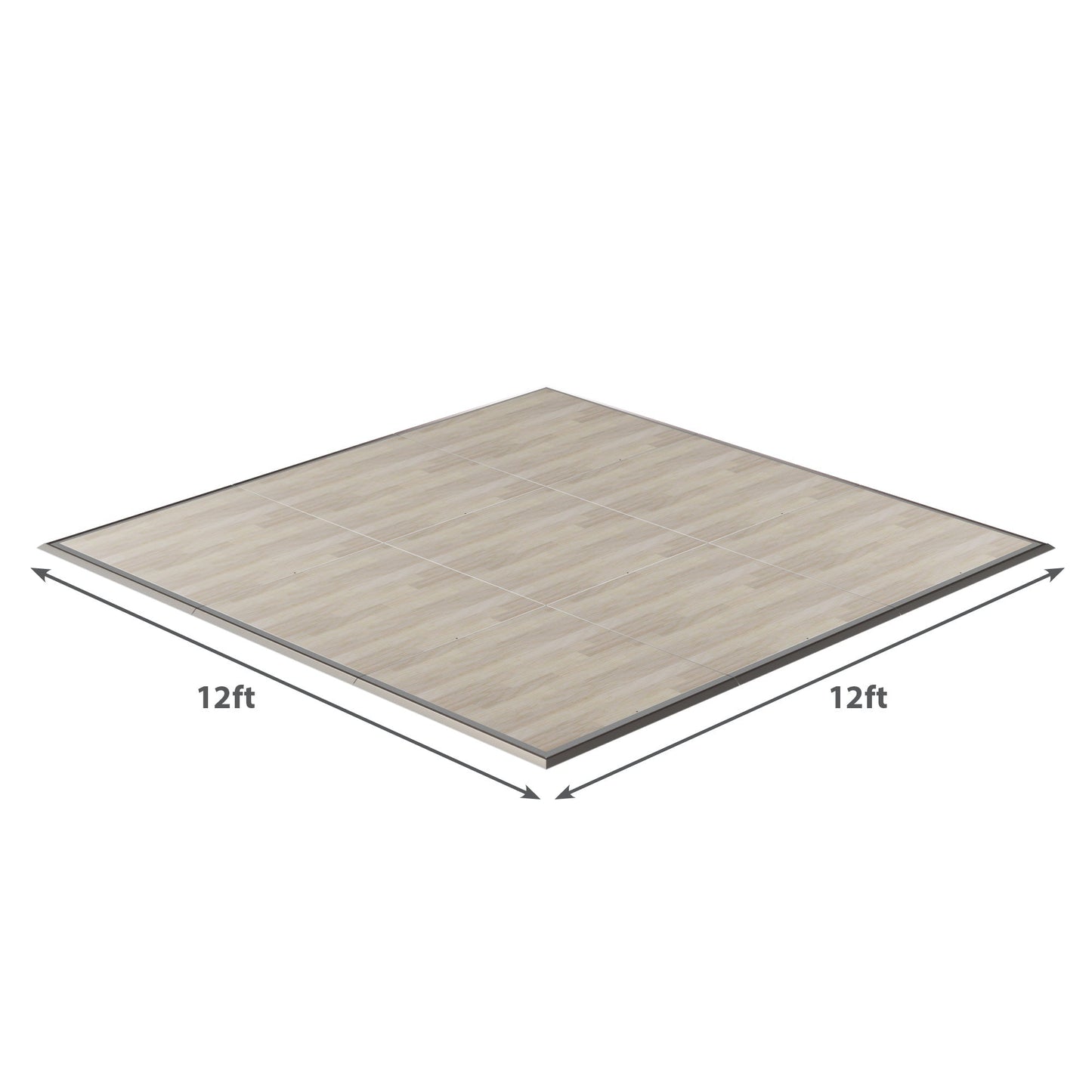 12ft x 12ft light oak vinyl flooring, durable, ideal for modern home interiors.