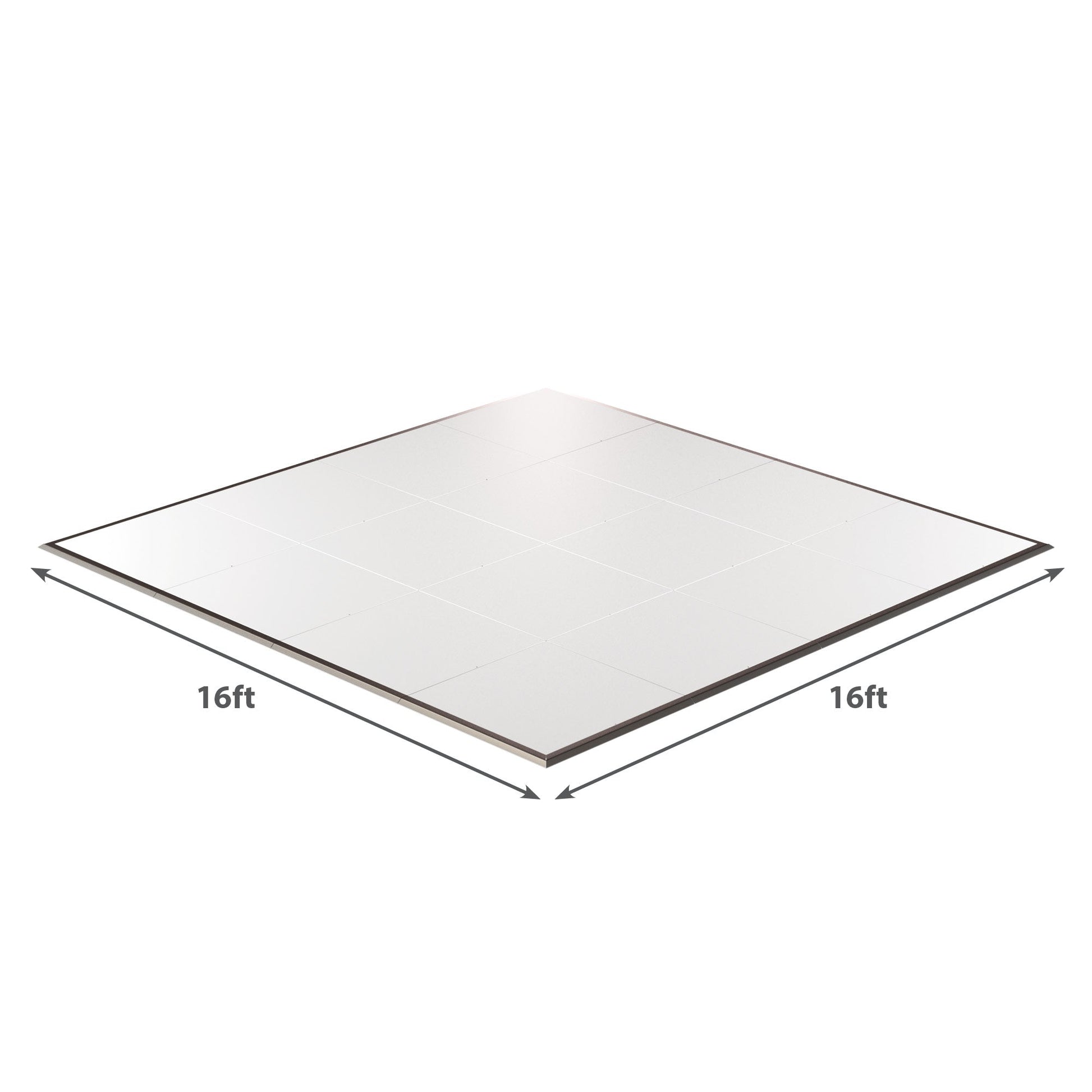 16ft white acoustic ceiling tiles with a sleek design, ideal for sound absorption and aesthetic enhancement.