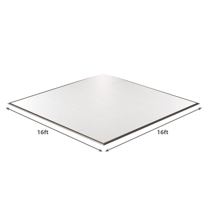 16ft white acoustic ceiling tiles with a sleek design, ideal for sound absorption and aesthetic enhancement.