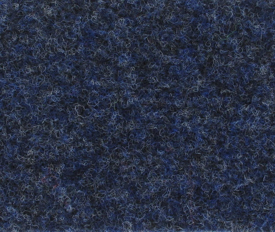 Navy blue textured fabric, ideal for upholstery and crafts, featuring soft, curly fibers.