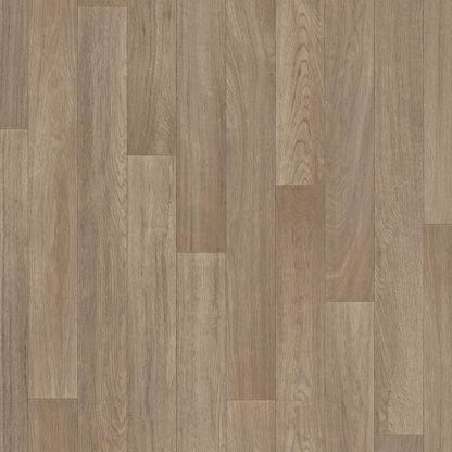 Light brown wood laminate flooring with a natural grain texture, ideal for home interiors.