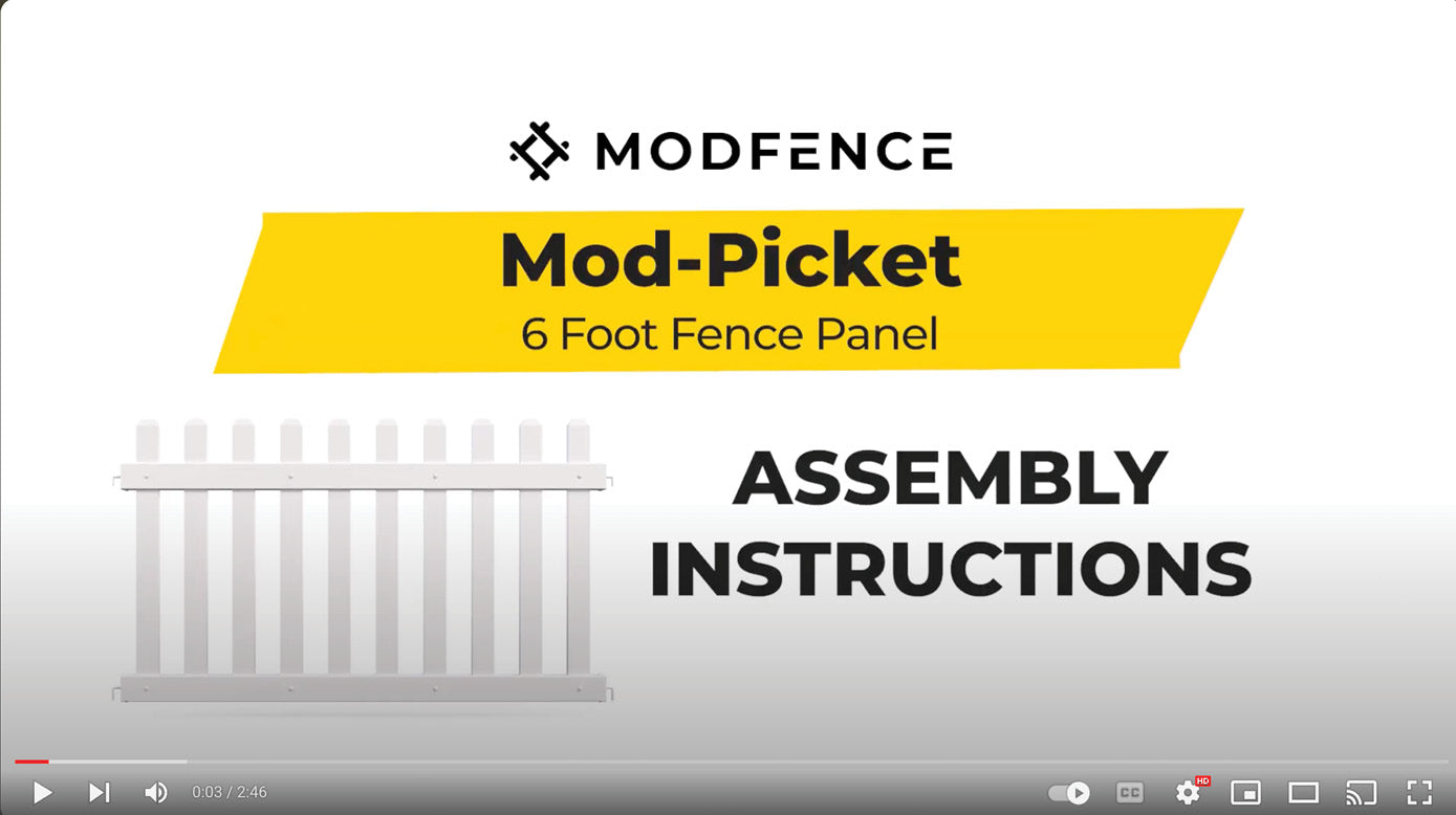 Load video: Mod-Picket Instructions
