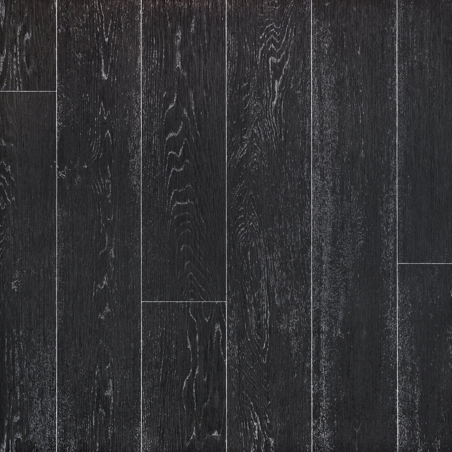 Stylish black textured wood flooring panels, perfect for modern interiors.