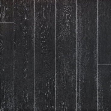 Stylish black textured wood flooring panels, perfect for modern interiors.