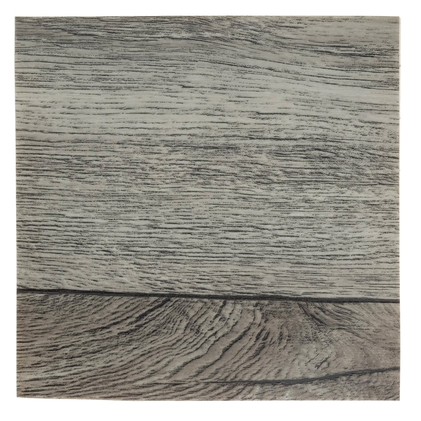 Natural wood veneer sheet in grey tones, showcasing detailed grain patterns and textures.