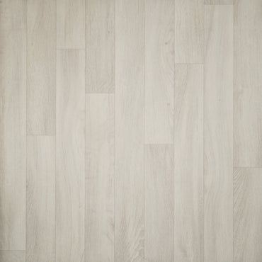 Light oak laminate flooring with a smooth finish, ideal for modern interior design.