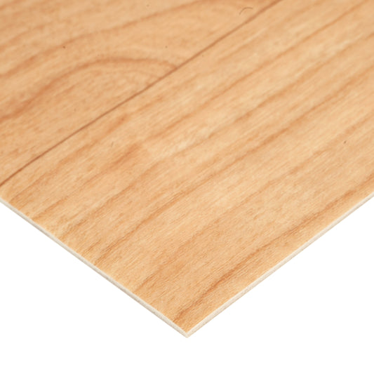 Natural wood laminate flooring, light maple color, durable surface for residential or commercial use.