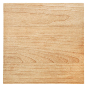 Natural wood cutting board in light maple color, perfect for kitchen use and food preparation.