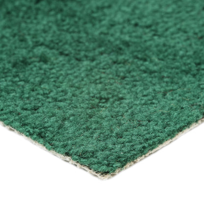 Green carpet mat, made of soft fibers, ideal for home decor and comfort.