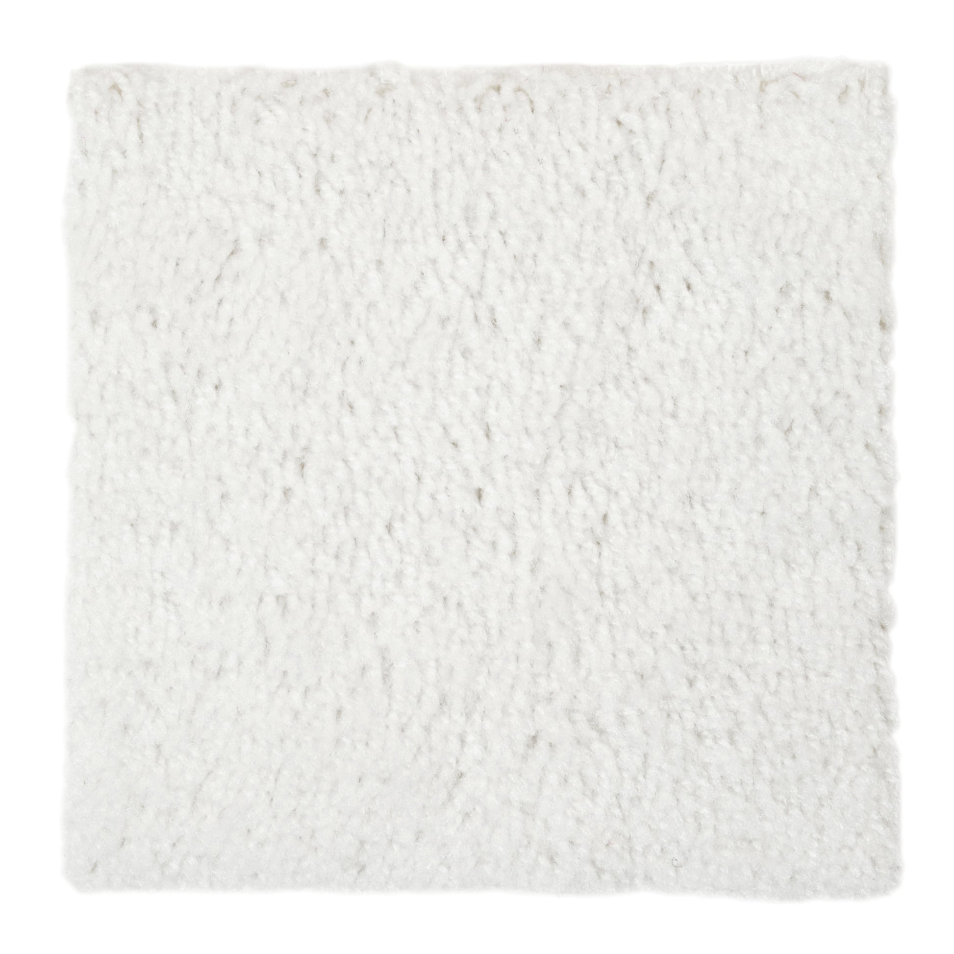 Cozy white faux fur cushion, soft texture, perfect for home decor and comfort.