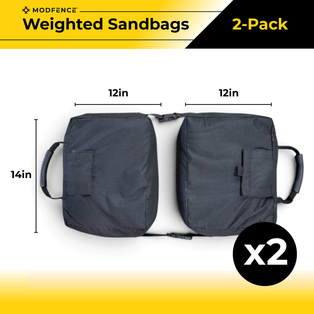 Mod-Fence Weighted Sandbags | 2-Pack