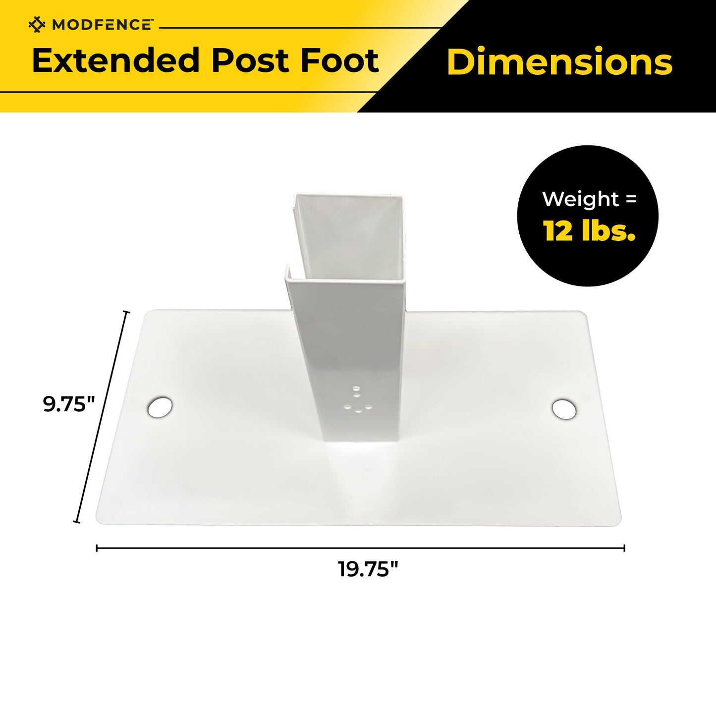 Mod-Fence Post Extended Foot