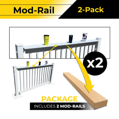 Mod-Rail | Attachable Drink Rail | 2-Pack