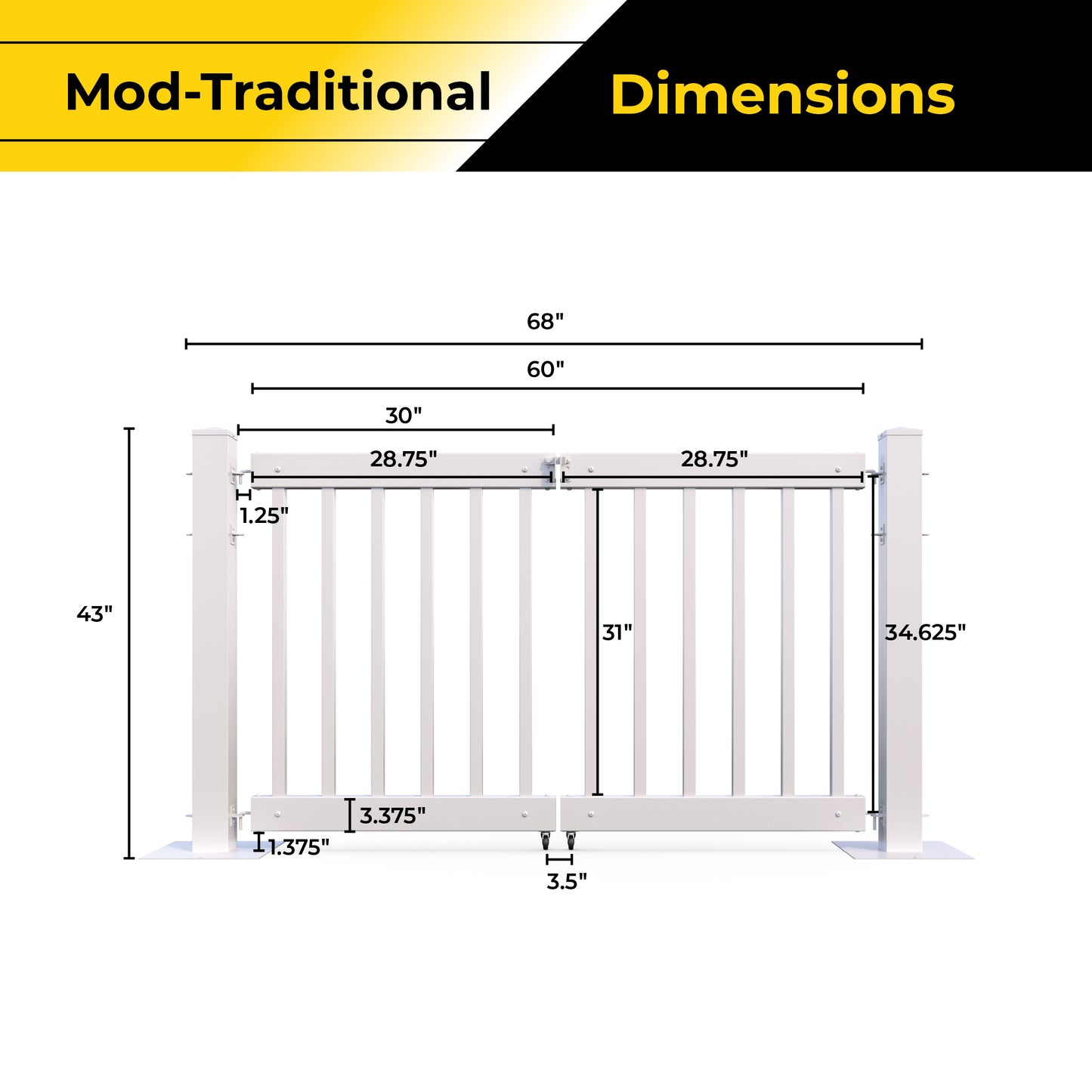 Mod-Traditional Gate Panel
