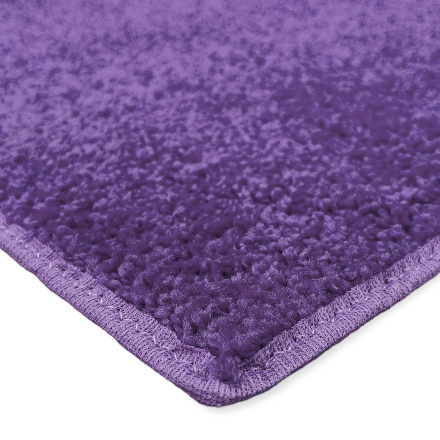 Soft purple shag rug, plush texture, ideal for cozy living spaces or bedrooms.