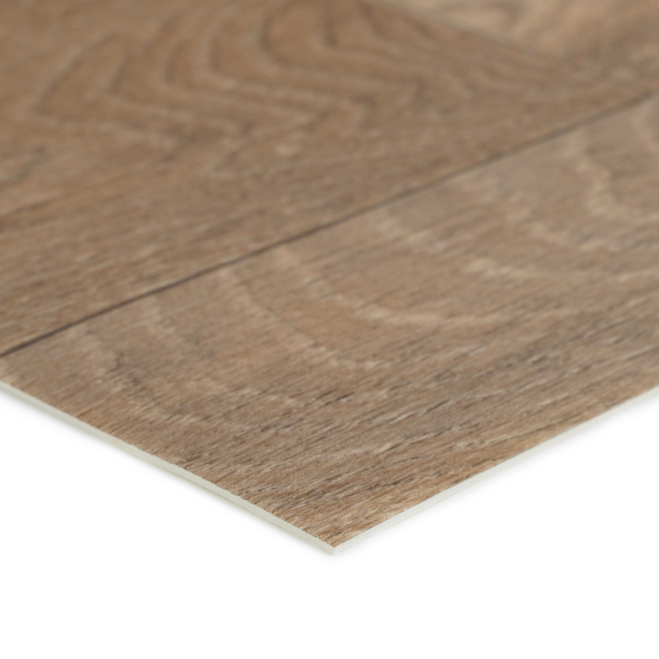 Brown wood laminate flooring with a textured surface, perfect for durable home decor.