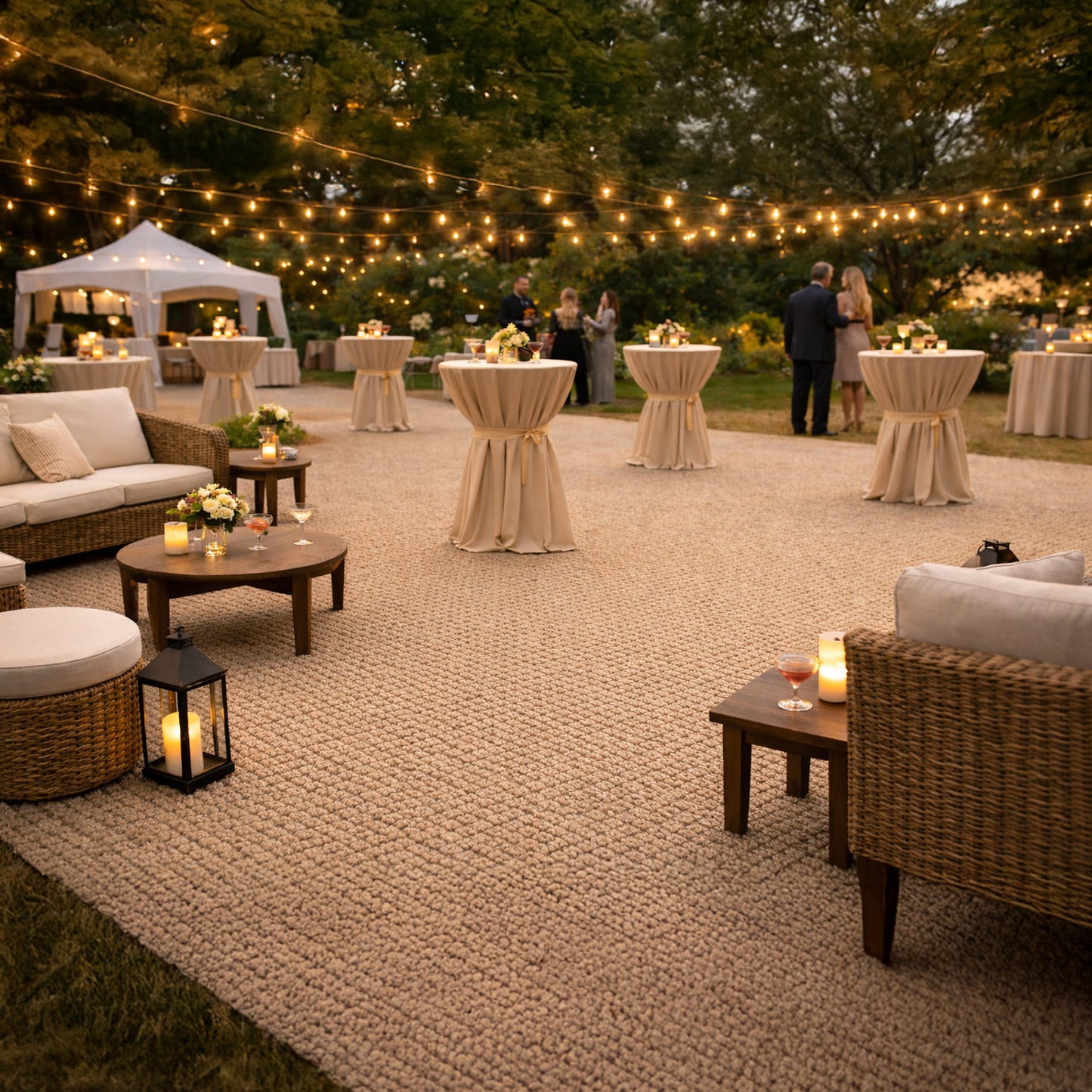 12ft Wide Faux Sisal Carpet | Sand