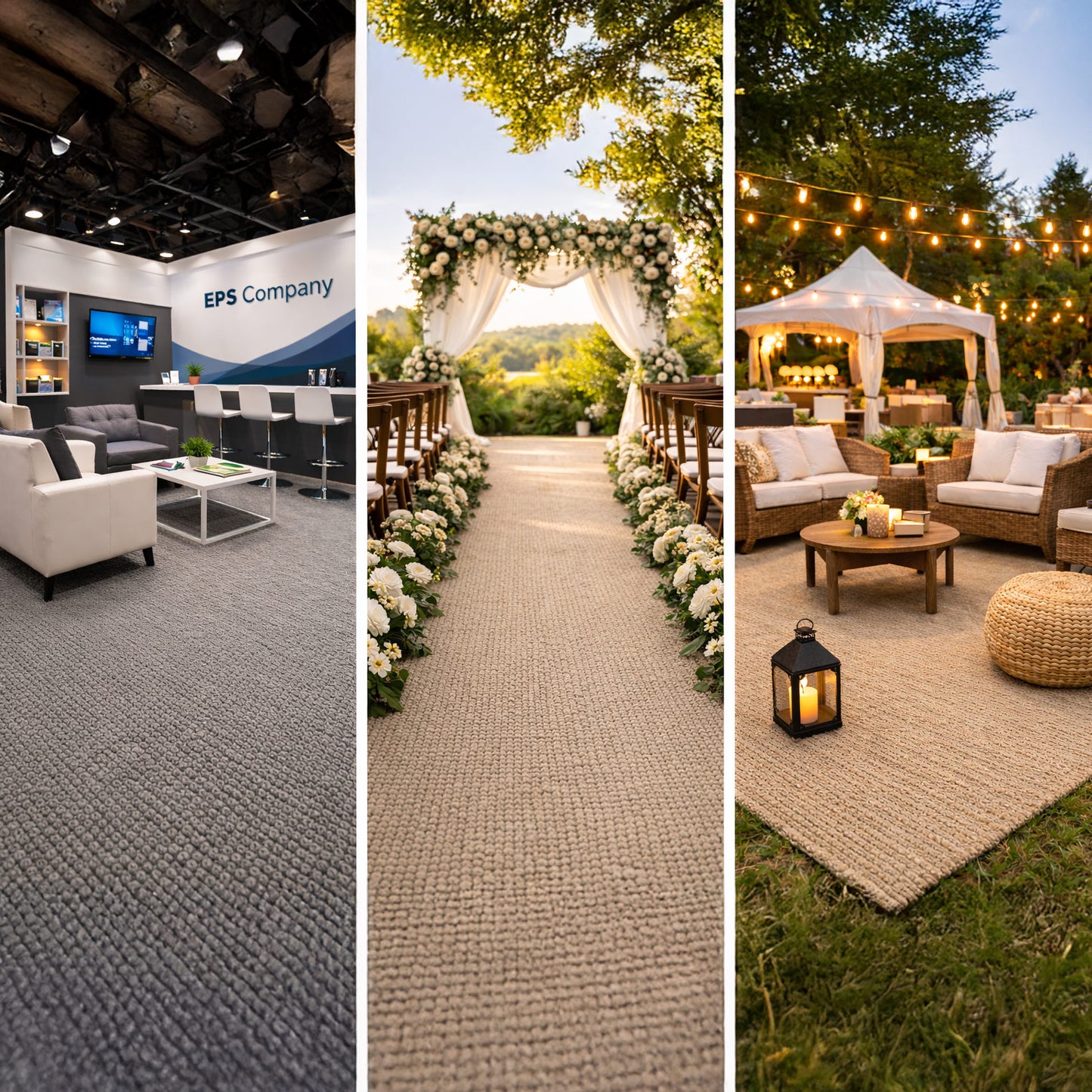 12ft Wide Faux Sisal Carpet | Sand