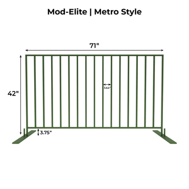 Mod-Elite Metro 6ft Fence Panel | Green