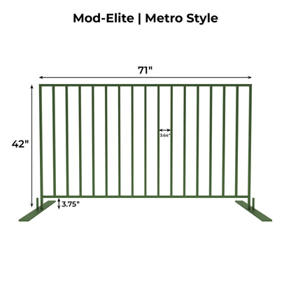 Mod-Elite Metro 6ft Fence Panel | Green